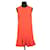 Victoria Beckham Orange Kleid Polyester  ref.1231857