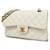 Timeless Chanel intemporal/clássico Branco Couro  ref.1232002