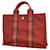 Hermès cabas Toile Rouge  ref.1232115
