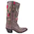 Céline Leather cowboy boots Brown  ref.1232310