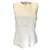 Autre Marque Narciso Rodriguez Ivory Sleeveless Lambskin Leather Top Cream  ref.1232348
