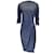 Autre Marque Chiara Boni Blue Multi Francesca Print Ruched Nylon Dress Synthetic  ref.1232353