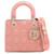 Lady Dior Small My ABCDior Cannage Lammleder 2-Ways Tragetasche Rosa Pink  ref.1232357