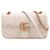 Gucci Borsa con patta GG Marmont piccola in pelle Chevron Bianca Bianco  ref.1232359