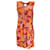 Autre Marque La gefüttertJ Rot / Orangefarbenes Taranta-Tunikakleid aus Crêpe-Jersey mit Stretch Mehrfarben Viskose  ref.1232378