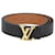 Louis Vuitton Black Slim LV Initiales Reversible Belt Leather  ref.1232386