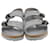 Dior x Birkenstock Grey Milano Flat Sandals Cloth  ref.1232391