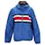 Tommy Hilfiger Mens Signature Stripe Hooded Jacket Blue Polyester  ref.1232563