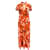 Autre Marque RIXO Kleider T.Internationale XXS-Seide Orange  ref.1232644