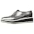 Prada Zapatos brouges con plataforma plateada - talla UE 38 Cuero  ref.1232780