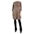 Burberry Brown suede coat - size UK 10  ref.1232786