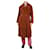 Maje Rust brown teddy fleece coat - size UK 8 Polyester  ref.1232787