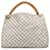 Louis Vuitton White Damier Azur Artsy MM Leather Cloth  ref.1232839