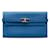 Hermès Carteira Clássica Hermes Azul Epsom Kelly Couro Bezerro-como bezerro  ref.1232866
