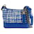 Chanel Azul Pequeno Tweed Gabrielle Hobo Couro Pano  ref.1232896