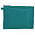 Hermès HERMES Pochette Canvas Blu Turchese Auth ep3072 Tela  ref.1232970