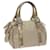 FENDI Zucchino Canvas Hand Bag Gold Silver Auth 64797 Silvery Golden Cloth  ref.1232975
