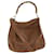 GUCCI Bamboo Shoulder Bag Leather 2way Brown 001 1781 1577 Auth ac2629  ref.1233026