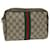 GUCCI GG Supreme Web Sherry Line Clutch Bag Beige Red 56 01 012 Auth ep3084  ref.1233100