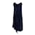 Moschino Vestido De Seda Con Lazo Azul Azul marino  ref.1233140