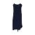 Abito Moschino in seta con nodo Blu Blu navy - vista 3