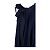 Abito Moschino in seta con nodo Blu Blu navy - vista 4