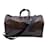 Keepall Bolsa de bagagem Louis Vuitton Marrom Lona  ref.1233154