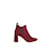 Chloé Leather boots Dark red  ref.1233261