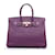 Birkin Hermès HERMES HandbagsLeather Purple  ref.1233348