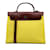 Herbag Hermès HERMES HandbagsLeather Yellow  ref.1233349