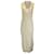 Brunello Cucinelli Vestido largo de punto con forro de seda en beige  ref.1233359