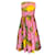 Dolce & Gabbana Abito senza maniche in cotone con stampa multi ananas rosa  ref.1233361
