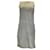 Fabiana Filippi Vestido gris sin mangas de piel ante y punto metalizado Suecia  ref.1233362