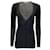 Suéter cardigã de malha preto metálico Gucci com botões Viscose  ref.1233368