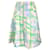 Marni Mauve Multi 2023 Pleated Floral Printed Midi Skirt Multiple colors Linen  ref.1233381