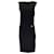 Gucci Black / Ärmelloses, ausgeschnittenes Jersey-Midikleid mit silbernem Horsebit-Detail Schwarz Viskose  ref.1233387