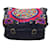John Galliano Sac à bandoulière messager en toile brodée multicolore noir  ref.1233403