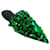 Loewe Sabot a punta con paillettes verde smeraldo Pelle  ref.1233405