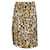 Moschino Bronceado / Falda de crepé con estampado de leopardo negra Camello Viscosa  ref.1233412