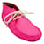 Loewe Neon Pink Soft Lace Up Ankle Booties Leather  ref.1233420