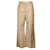 Marni Pale Gold 2020 Flared Wide Leg Lambskin Leather Pants Beige  ref.1233424