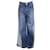 Stella Mc Cartney Vaqueros de mezclilla de pierna ancha con forro en tonos azules vintage de Stella McCartney Algodón  ref.1233425