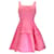 Alexander McQueen Pink Ruffled Sleeveless Flared Mini Dress Polyester  ref.1233426