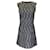 Alexander McQueen Black / White Sleeveless Boucle Tweed Mini Dress Cotton  ref.1233440