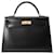 Hermès hermes kelly 32 Black Leather  ref.1233539