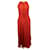Vestido maxi de bolinhas Diane von Furstenberg em seda vermelha  ref.1233596