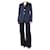 Prada Blauer Wollblazer und Hose mit geradem Bein – Größe UK 10 Wolle  ref.1233678