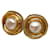 Chanel Pendientes de clip de pera sintética Metal  ref.1233695