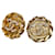 Chanel Clipe Strass CC em brincos Metal  ref.1233706