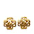Chanel Pendientes de clip con flor CC Metal  ref.1233716
